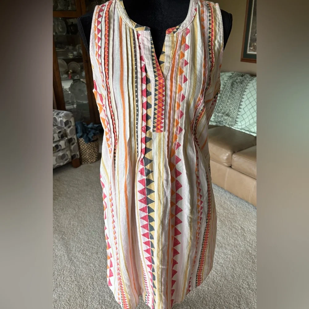Sonoma Multicolor Dress Geometric Pattern - Picture 9 of 9